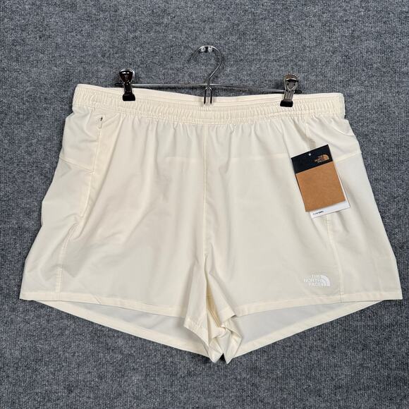 New The North Face Size XL Wander Short 2.0 White Dune Elastic Waist Activewear - Picture 3 of 11